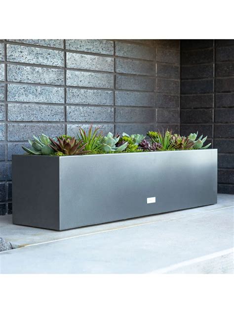 Veradek Galvanized Steel Window Box Planter